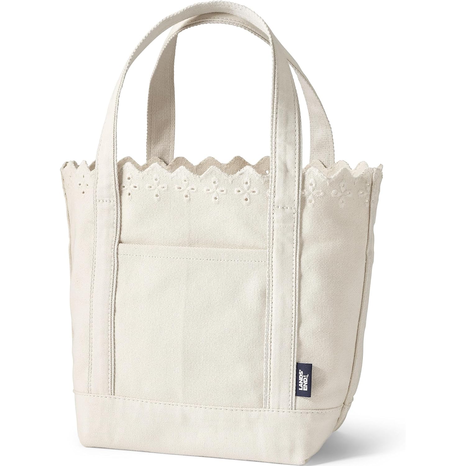 Lands' End Open Top Canvas Tote Bag