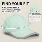 Women'S High Ponytail Baseball Cap, Criss Cross Ponytail Hat, Quick-Drying Sports Hat For Running, Golf, Hiking