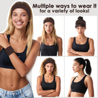 Headbands For Women, 8Pcs Stretchy Non Slip Soft Cotton Cloth Hair Bands For Sports, Workout, Yoga And Running
