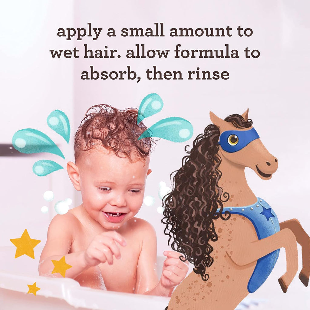Aveeno Kids Curly Hair Conditioner, Hydrating Conditioner, Kids Curly Hair Products, Oat Extract & Shea Butter, Gentle Scent, 12 fl. oz (Pack of 1)