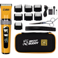 The Cut Buddy Clipper & Grooming Set, Cordless Hair & Beard Trimmer With Ceramic & Titanium Blades, 7 Guards, Waterproof, Beginner Kit
