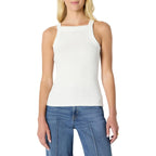 Amazon Essentials Women's Slim-Fit Stretch Rib High-Neck Tank with Consistent Stretch