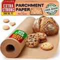 15" X 210 Ft 260 Sq.Ft Unbleached Parchment Paper For Baking – Non-Stick Brown Parchment Paper Roll With Cutter, Oven-Safe To 450°F For Cooking, Grilling, Steaming, Air Fryer By Baker'S Signature