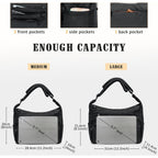 VOLGANIK ROCK RFID Purses for Women Fabric Nylon Multi Pocket Crossbody Bag Ladies Travel Handbag