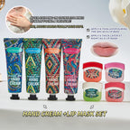 8-Piece Hand Cream & Lip Mask Set, Nourishing & Moisturizing for Dry Hands and Lips Gift Set