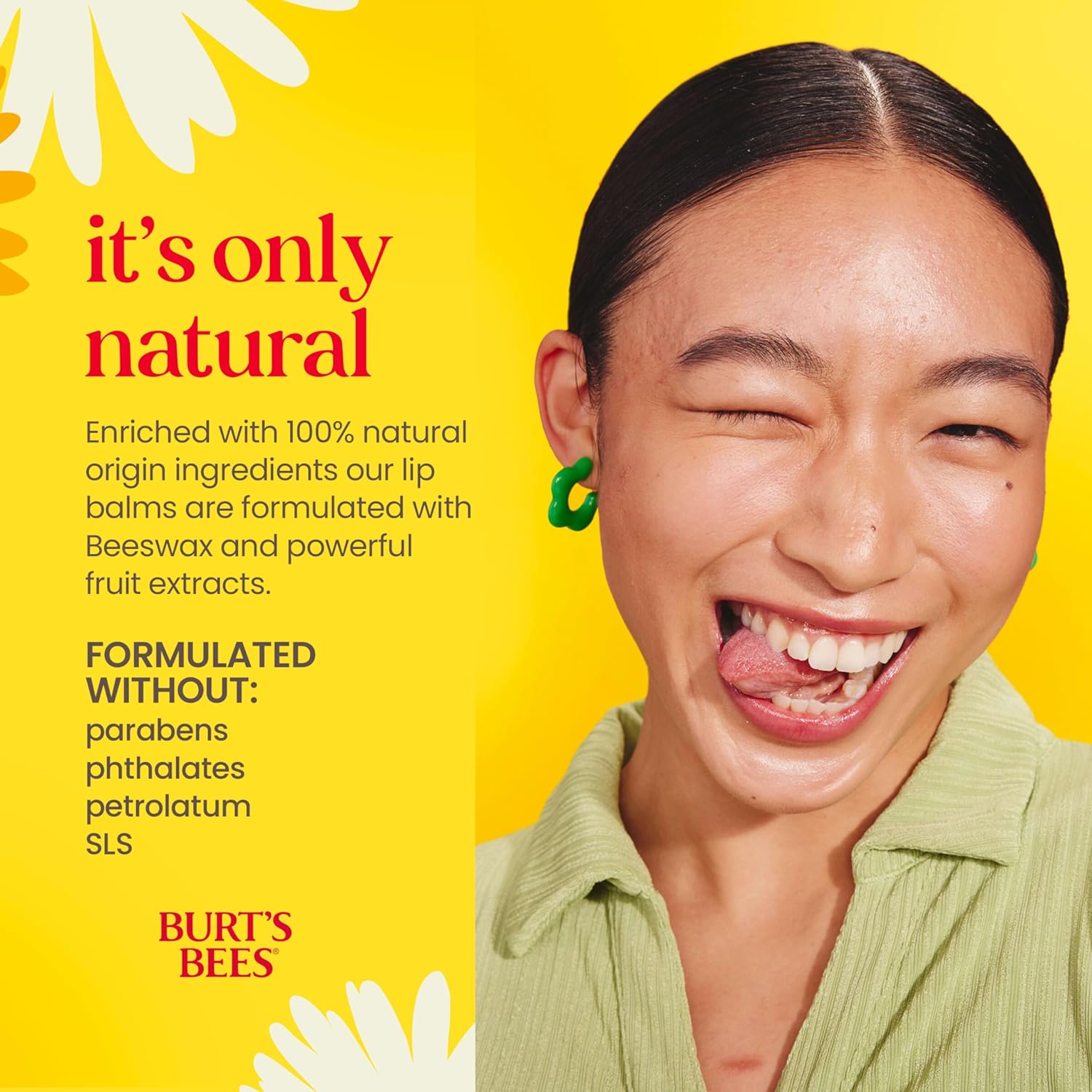 Burt's Bees Vanilla Bean Moisturizing Lip Balm, 100% Natural Origin, Mother's Day Gift, 2 Tubes, 0.15 oz