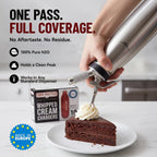 Chef Master Whipped Cream Charger (10-Pack) - N2O Cream Chargers For Professional Creams Dispensers - 8G Nitrous Oxide Cartridges - Food Grade Gas Refills For Whipping, Culinary Foams & Desserts
