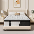 Queen Hybrid Mattress 12 Inch In A Box, Cooling Gel Memory Foam & Pocket Springs, Medium Firm, Pressure Relief & Motion Isolation, Extra Edge Support, Fiberglass Free, All Sleep Positions, Pillow Top