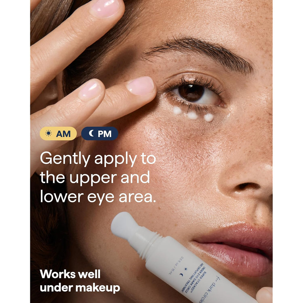 Remedy Dark Circles Reducing Advanced Eye Cream | Undereye Discoloration Treatment | Caffeine, Kojic Acid, Niacinamide, Marine Algae Complex | By Dermatologist Dr. Shah, 0.5 Fl. Oz