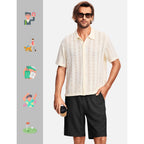 Iseegz 7" / 9" Men'S Linen Shorts Dressy Casual Work Golf Cotton Linen Shorts For Men Flat Front With Pockets Belt Loop
