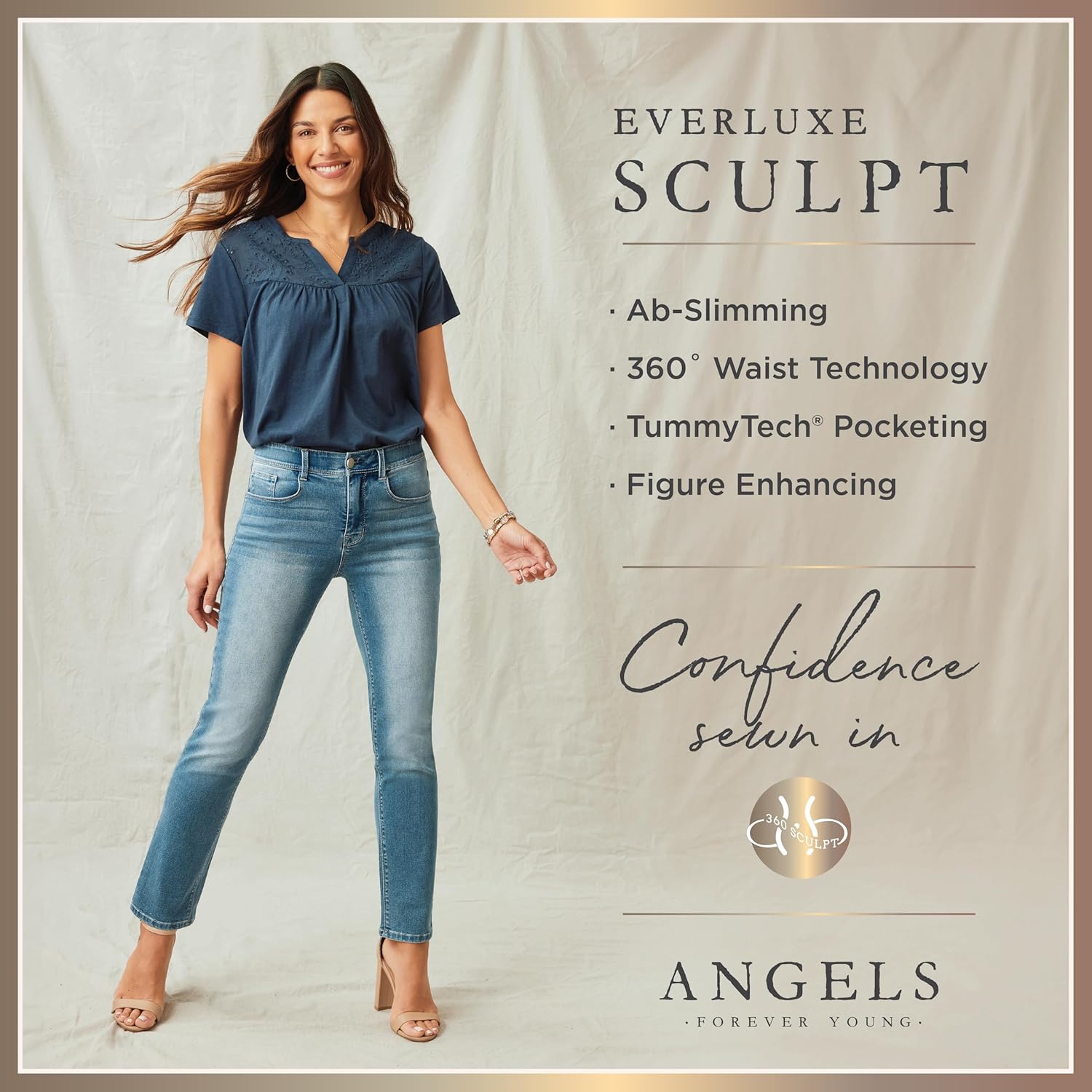 Angels Forever Young Women's 360 Sculpt Bermuda Shorts