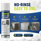 Foaming Ac Coil Cleaner: No-Rinse Deep Cleaning Spray For Evaporator And Condenser Coils For Routine Household Air Conditioner Coil Maintenance And Airflow Support - 19 Oz