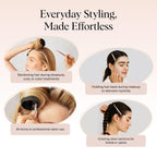 Kitsch Professional Alligator Clips - 3.5" Aluminum Duckbill Hair Clips For Styling | Great For Salon & Makeup Application - Rose Gold, 6 Pcs