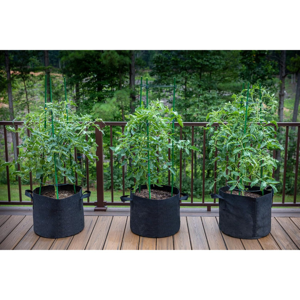 Gardzen 10-Pack 10 Gallon Grow Bags, 300G Thickened Fabric Grow Bags With Handles, Heavy Duty Aeration Plant Grow Bags
