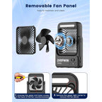 Magnetic Cruise Approved Fan With Night Light, 10000Mah Ultra-Slim Travel Fan, 4-Speed, Hook Design, Portable Fan For Cruise Ship Cabin, Bedroom Sleeping, Camping, Travel & Cruise Essentials 2026