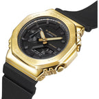 G-Shock Casio Stay Gold Series Analog-Digital Metallic Gold And Black Resin Strap Watch | Gm-2100G-1A9
