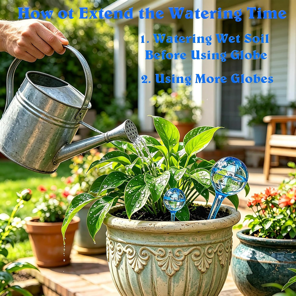Self Watering Globes For Plant, 10Pcs Auto Watering Bulb For Indoor Outdoor | Garden Potted Plant Watering Device For Vacation Plant Care, Flower Self Caring Water Conservation Device When You'Re Away