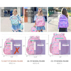 Girls Backpack 5-8: Lightweight Kids Backpacks For Girls - Girl Bookbag For Elementary School - Rainbow Pink