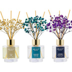 Reed Diffuser Set Of 3,Clean Linen Ocean Mist&Sea Salt Lavender Eucalyptus Oil Reed Diffusers For Bedroom Living Room Office Aromatherapy Oil Reed Diffuser For Gift 50Ml X 3
