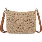 Eiyye Woven Crossbody Bag For Women Lightweight Crochet Purse With Adjustable Strap Inner & Outer Pockets