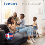 Lasko Misto Outdoor Misting Blower Fan, Ideal For Sports, Camping, Decks & Patios, 3 Speeds, 15", Black, 7050