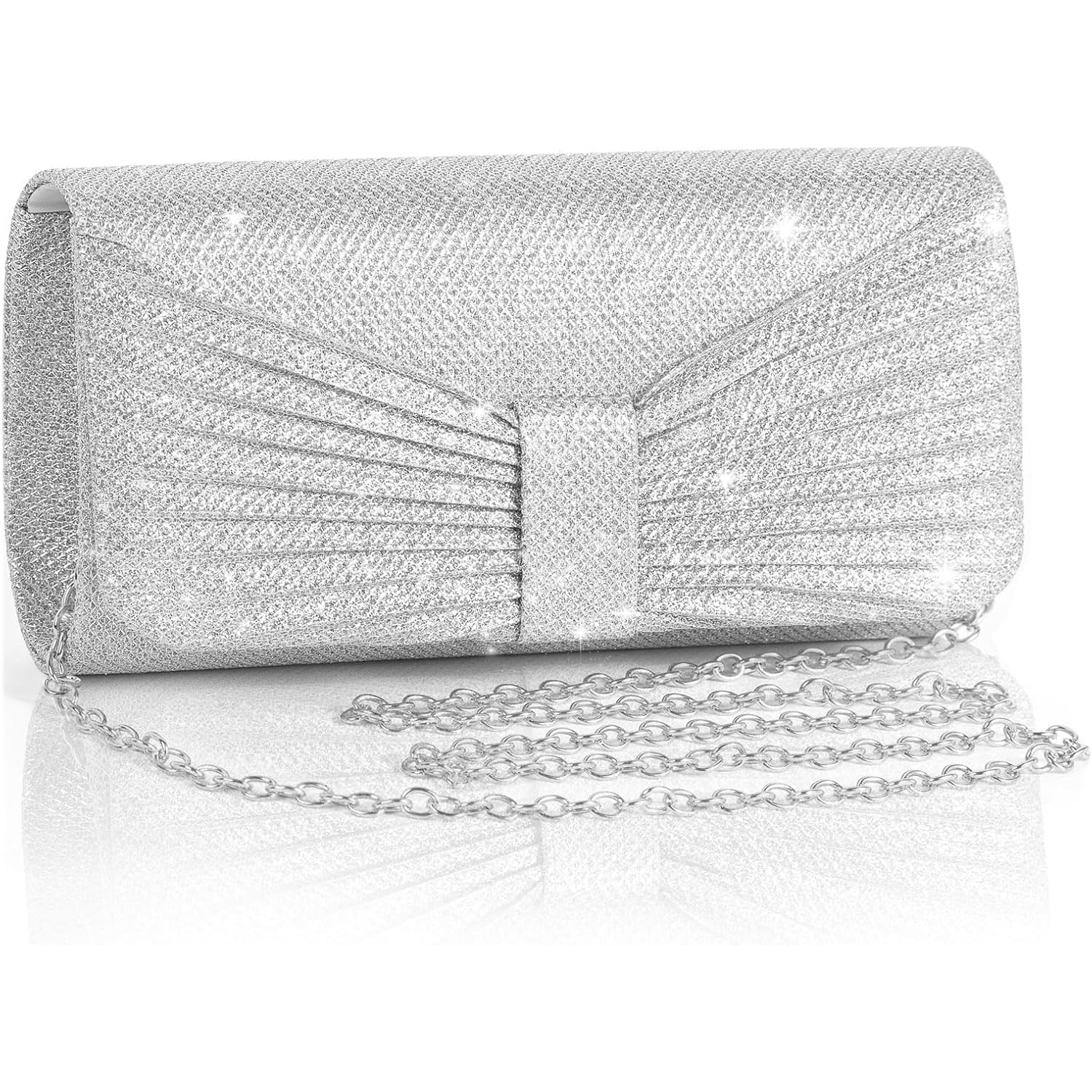 Evening Bag Clutch Purses for Women Wedding Bag Sparkling Party Handbag with Detachable Chain
