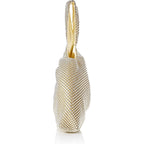 Jessica Mcclintock Womens Logan Mesh Pouch Evening Bag