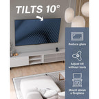 Sanus Tilting Tv Wall Mount Bracket For 37" To 80" Displays Up To 130Lbs- Universal Low Profile Design W/ 10 Degree Tilt - Premium Tv Mount Perfect For Oled & Qled
