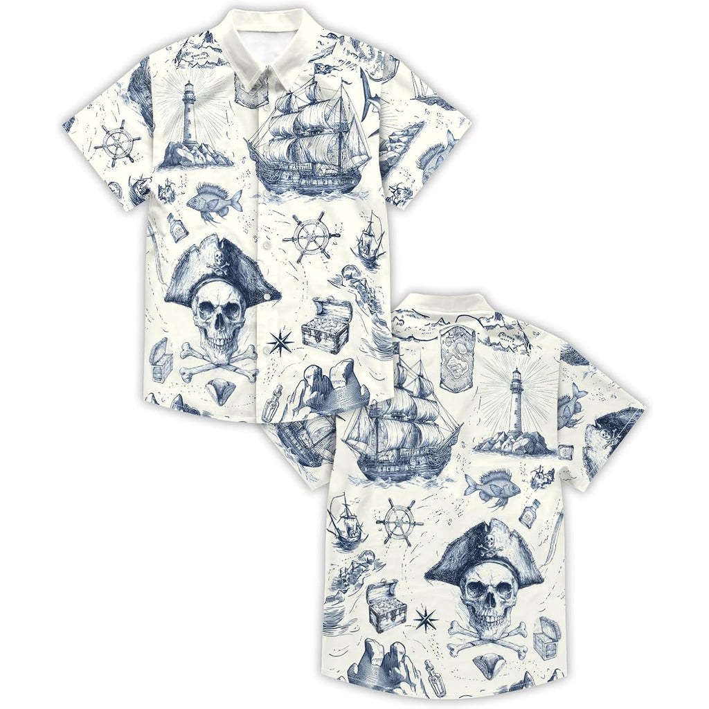 Dfz Funny Hawaiian Shirts For Men Summer Beach Short Sleeve Button Down Shirt Theme Party Shirt