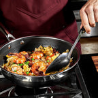 Hexclad 10 Inch Hybrid Nonstick Wok, Stay-Cool Handle, Dishwasher And Oven Safe, Compatible With All Cooktops, Induction Ready
