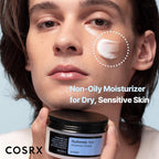 COSRX Hyaluronic Acid Moisturizing Cream, Lightweight, Non-Greasy, Long-lasting Hydration for Glass Skin, Daily Moisturizer for Sensitive Skin, Moisture Barrier Repair, Korean Skin Care, 3.52 oz