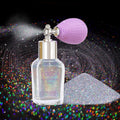 Yosca Body Glitter Spray, 30Ml Loose Laser Body Shimmer Powder Holographic Hair Spray Silver Glitter Sparkle Highlighter Makeup Festival Rave Accessories For Clothes Hair Face Nail Art - Rainy Rainbow