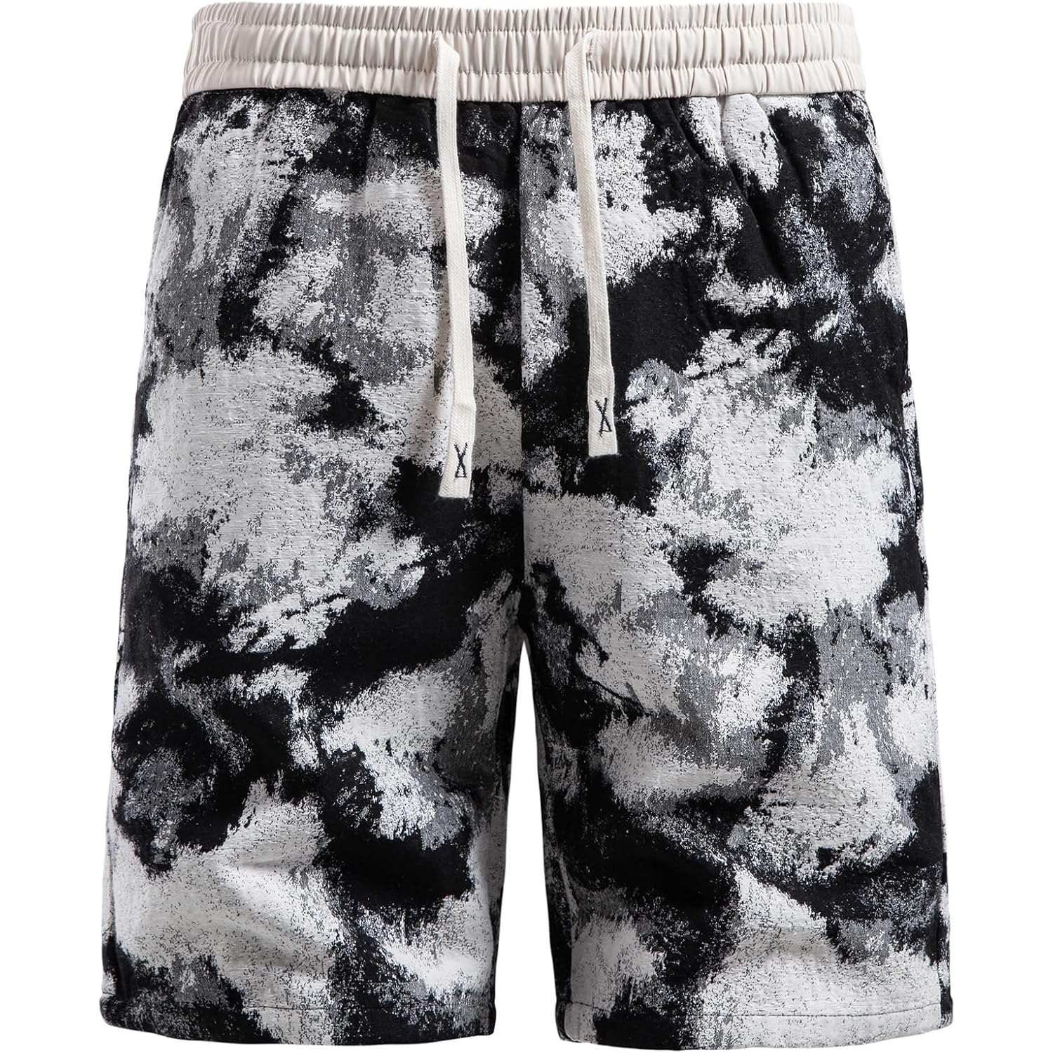Mens Shorts Casual Relaxed Fit Men'S Walk Elastic Waist Drawstring Flat Front Shorts