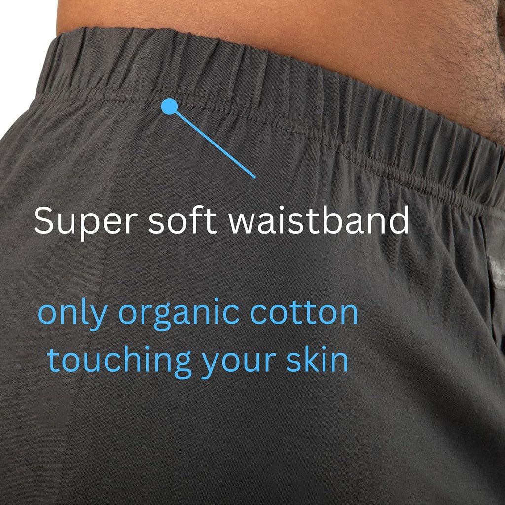 Organic Signatures 100% Cotton Boxers Soft Waistband