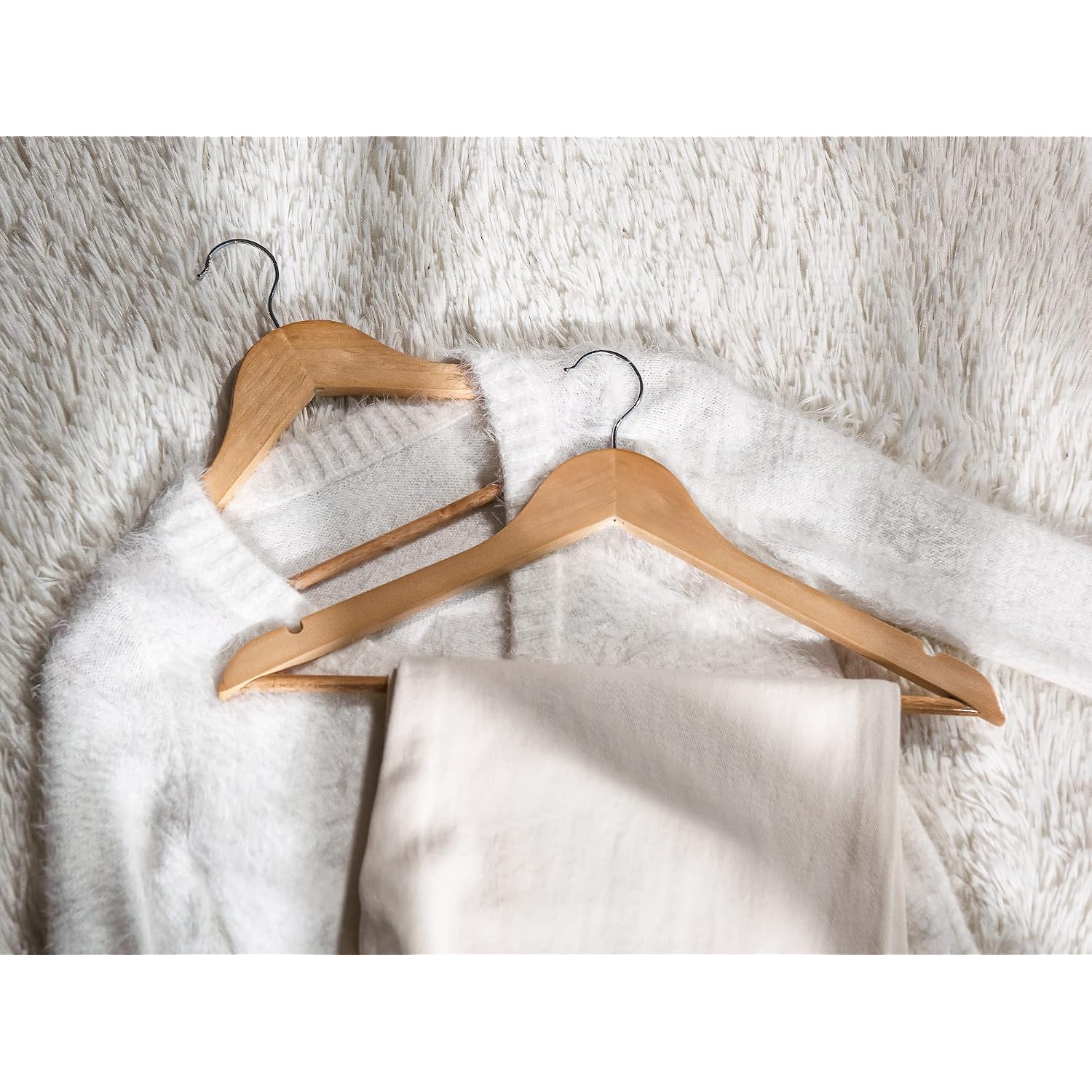 Storageworks Wooden Coat Hangers, 20 Pack Heavy Duty Clothes Hanger, Wood