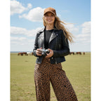 Women Leather Jacket Faux Cropped Coat Cute Short Zip Up For Casual Rock Concert Game Day Edgy Vintage Outfit