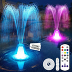 2026 Pool Fountain With Remote,Rechargeable Floating Pool Fountains With 10 Light Show,Pool Water Fountain Pump With Anchor,3 Spray Modes Swimming Pool Fountains For Inground Above Ground Pool