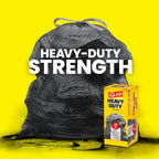 Glad Forceflex Heavy Duty Trash Bags, Rip And Tear Resistant, Unscented Black X-Large Garbage Bags, Odor Control, 30 Gallon Trash Bags, 25 Count