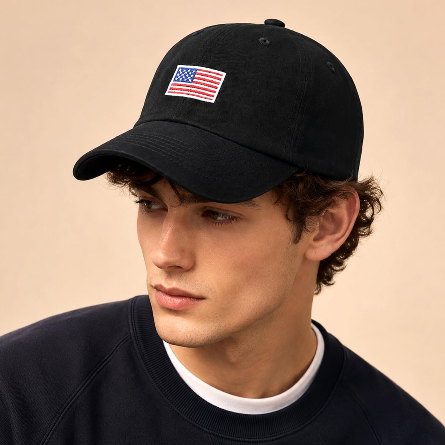 Usa Flag & Embroidery Premium 100% Cotton Low Profile Adjustable Baseball Dad Cap