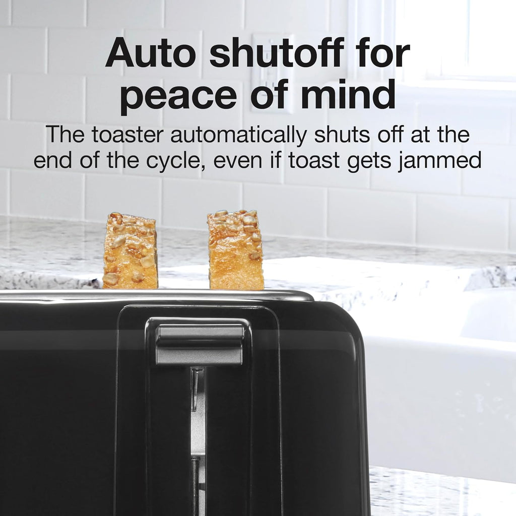 Proctor Silex 4 Slice Toaster With Extra Wide Slots For Bagels | Browning Control With 7 Shades | Auto Shutoff | Toast Boost | Slide-Out Crumb Tray | Cancel Button | White | 24215G
