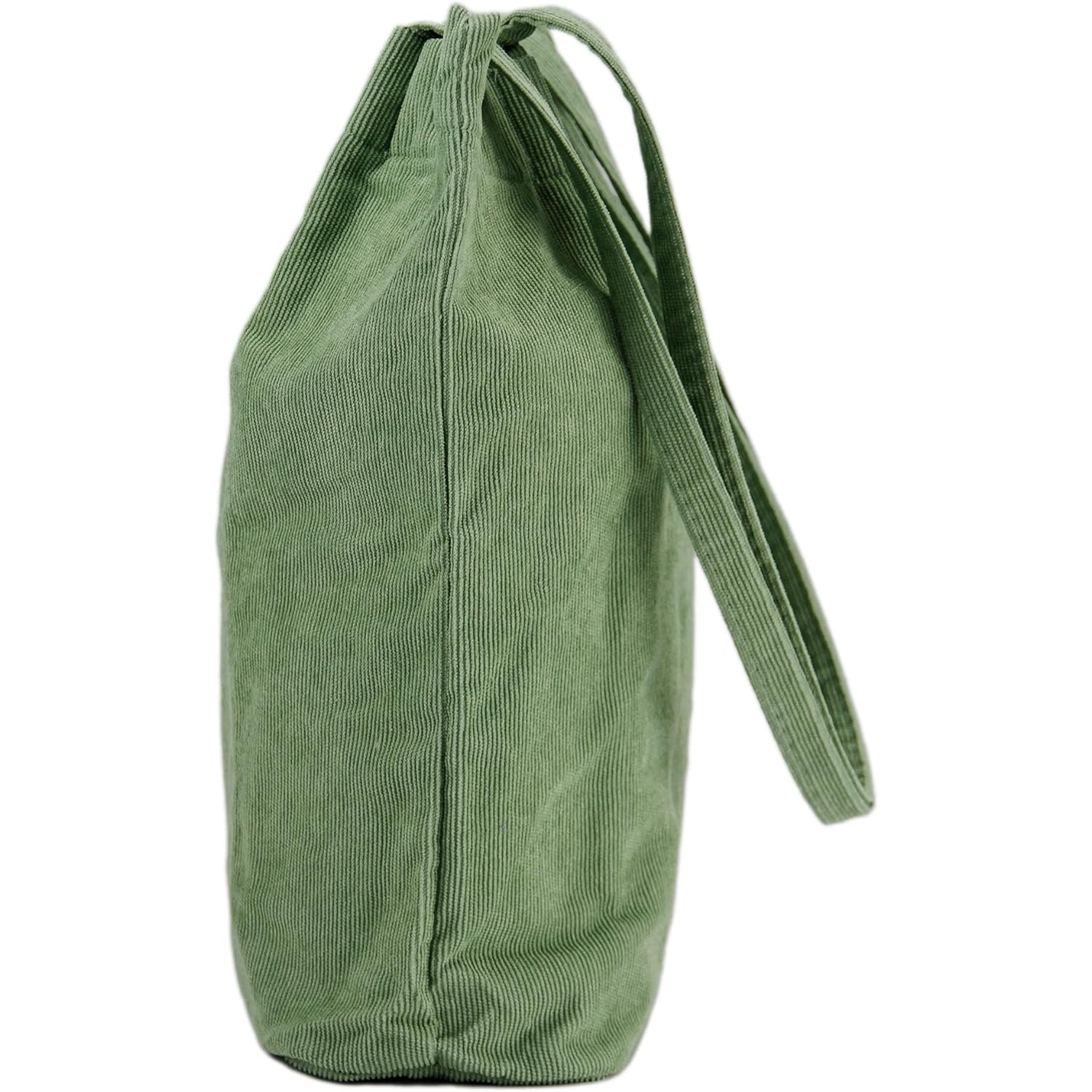 Corduroy Tote Bag Cute Tote Bags for Women Shoulder Bag with Inner Pocket for Work Beach Travel and Shopping Grocery