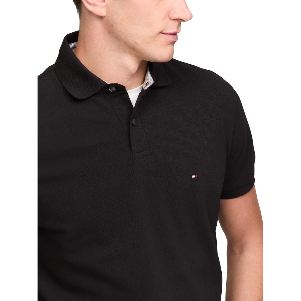 Tommy Hilfiger Men'S Short Sleeve Polo Shirts In Classic Fit With Stretch And Organic Pique Cotton