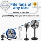 Fan Misting Kit For Outside Patio 35Ft, Outdoor Fan Misters For Cooling System, Double-Loop Water Mist For Backyard, Porch, Umbrella,Deck,Canopy,Pergola,Pool. Yard Bbq Accessories, Party Supplies