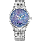 Citizen Women'S Eco-Drive Calendrier, Moon Phase Diamond Accents Dial, Stainless Case And Bracelet Watch, Month/Day/Date
