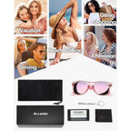 Joopin Square Sunglasses Polarized UV Protection Trendy Designer Sun Glasses Men Women