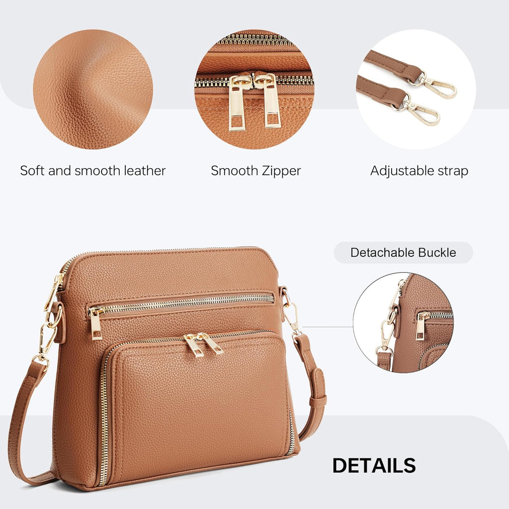 Crossbody Purses for Women Small Crossbody Bags for Women with Built in RFID Wallet