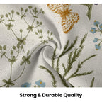 AEIOAE Spring Pillow Covers 18x18 Inch Set of 2,Sage Green Wild Flower Plant Throw Pillows Case,Seasonal Floral Outdoor Decorative Square Linen Farmhouse Decor Cushion Covers for Home Sofa Bed Couch