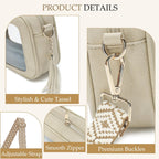 LOXOMU Clear Crossbody Bag Stadium Approved - Waterproof Clear Purses for Women Stadium Bag with Adjustable Guitar Strap | Stadium Approved, Waterproof, Stadium Approved, Waterproof, Stadium Bag