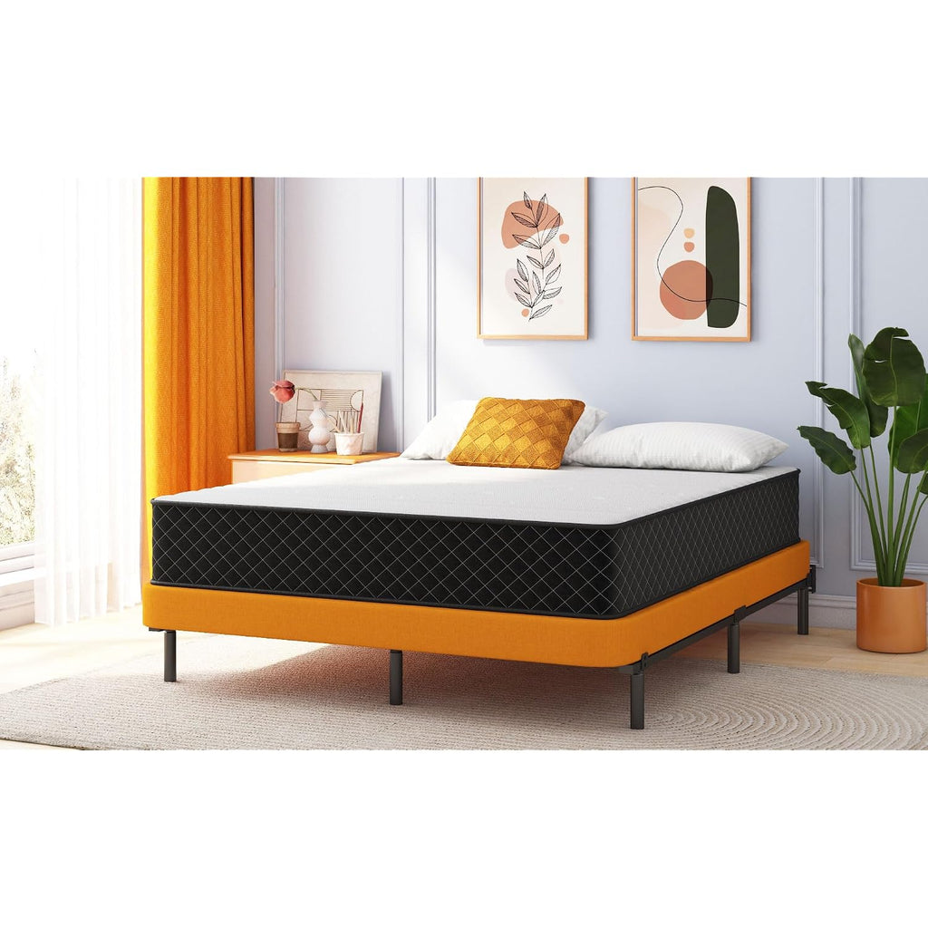 Swbvs Double Mattress,12 Inch Full Size Hybrid Mattresses, Full Bed Matress In A Box, Pressure Relief & Fiberglass Free, Firm Mattress Double Size