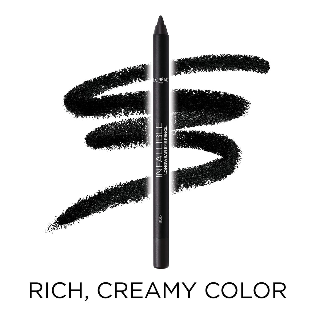 L'Oreal Paris Makeup Infallible Pro-Last Pencil Eyeliner, Waterproof And Smudge-Resistant, Glides On Easily To Create Any Look, Burgundy, 0.042 Oz.